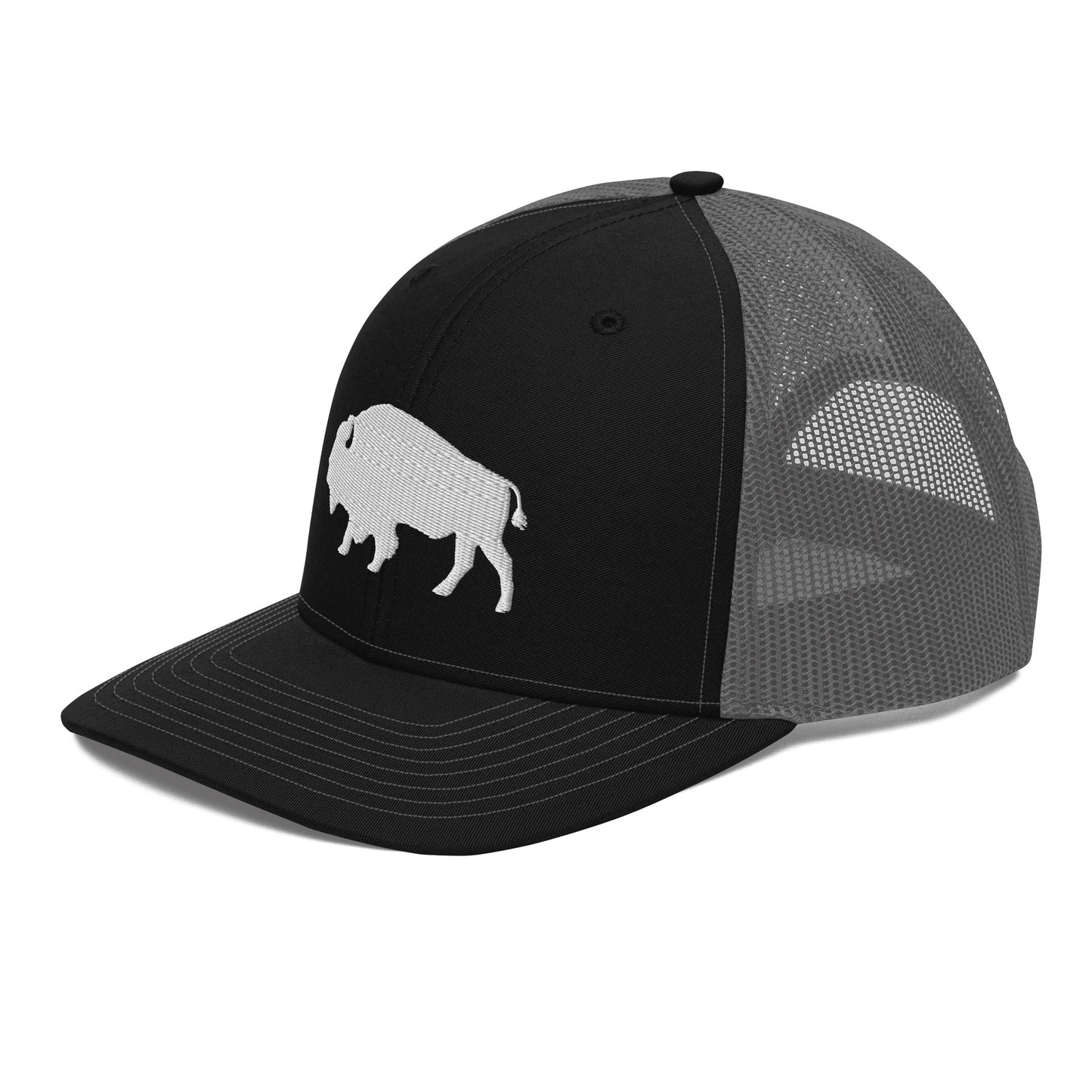 Embroidered Buffalo Trucker Cap