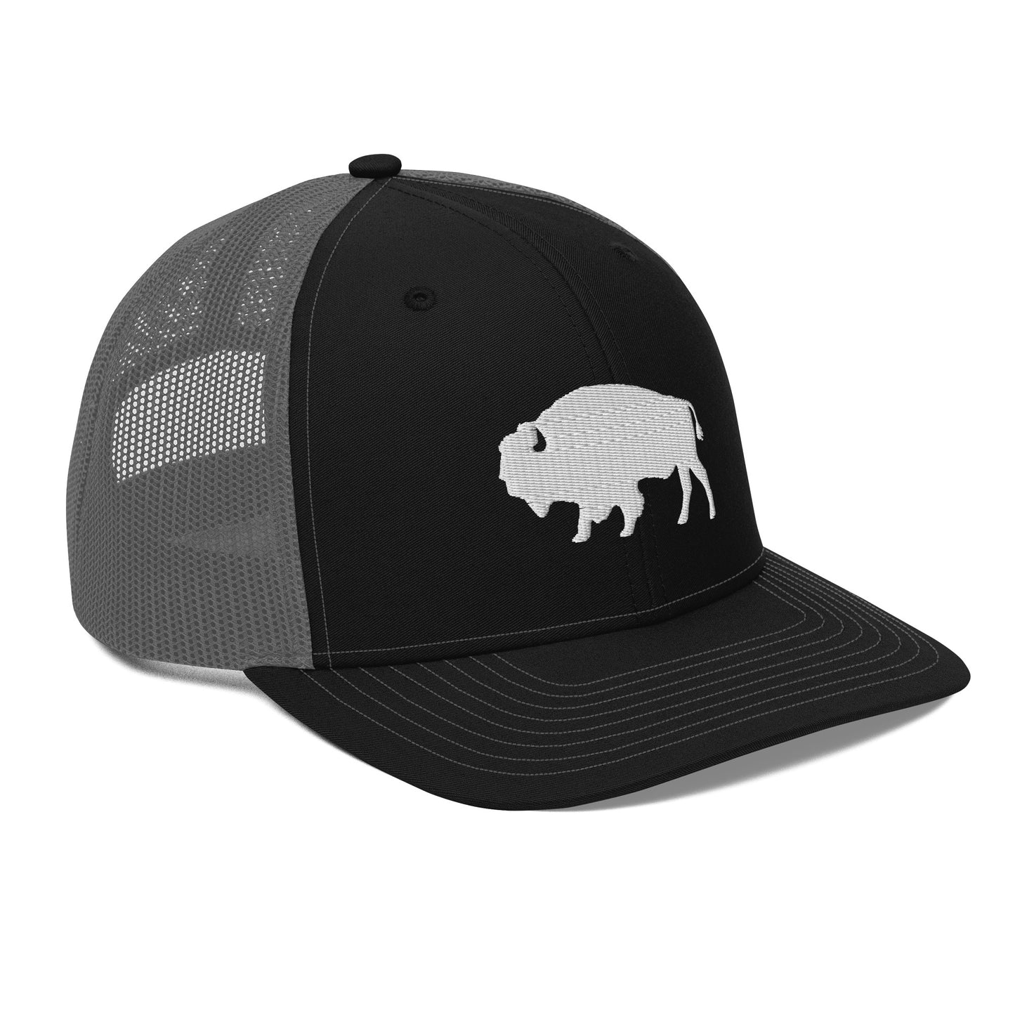 Embroidered Buffalo Trucker Cap