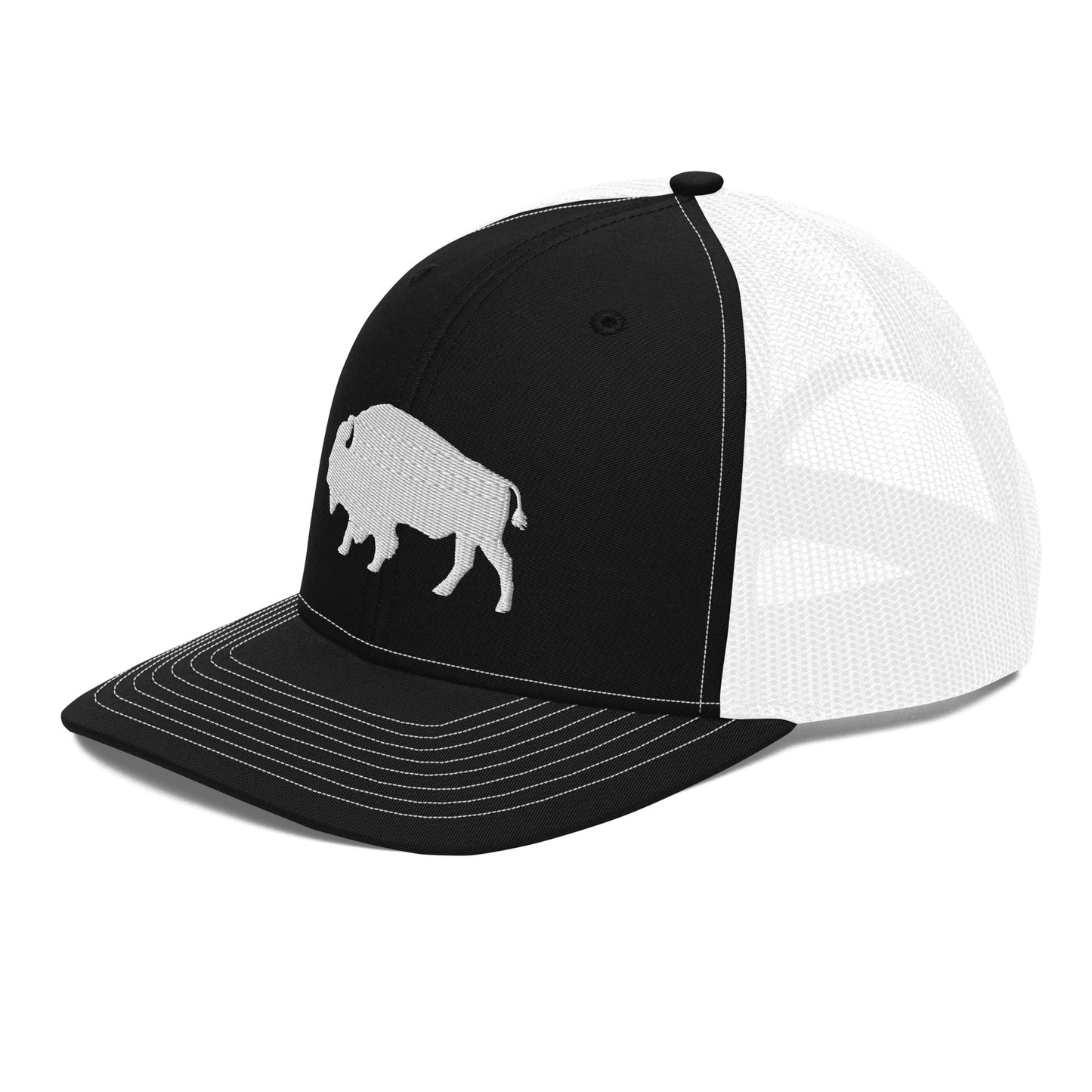 Embroidered Buffalo Trucker Cap