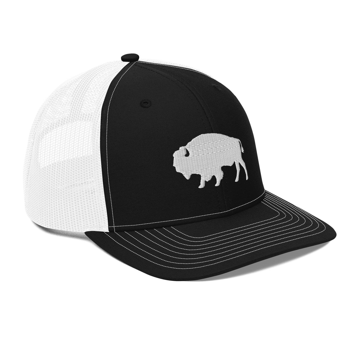 Embroidered Buffalo Trucker Cap