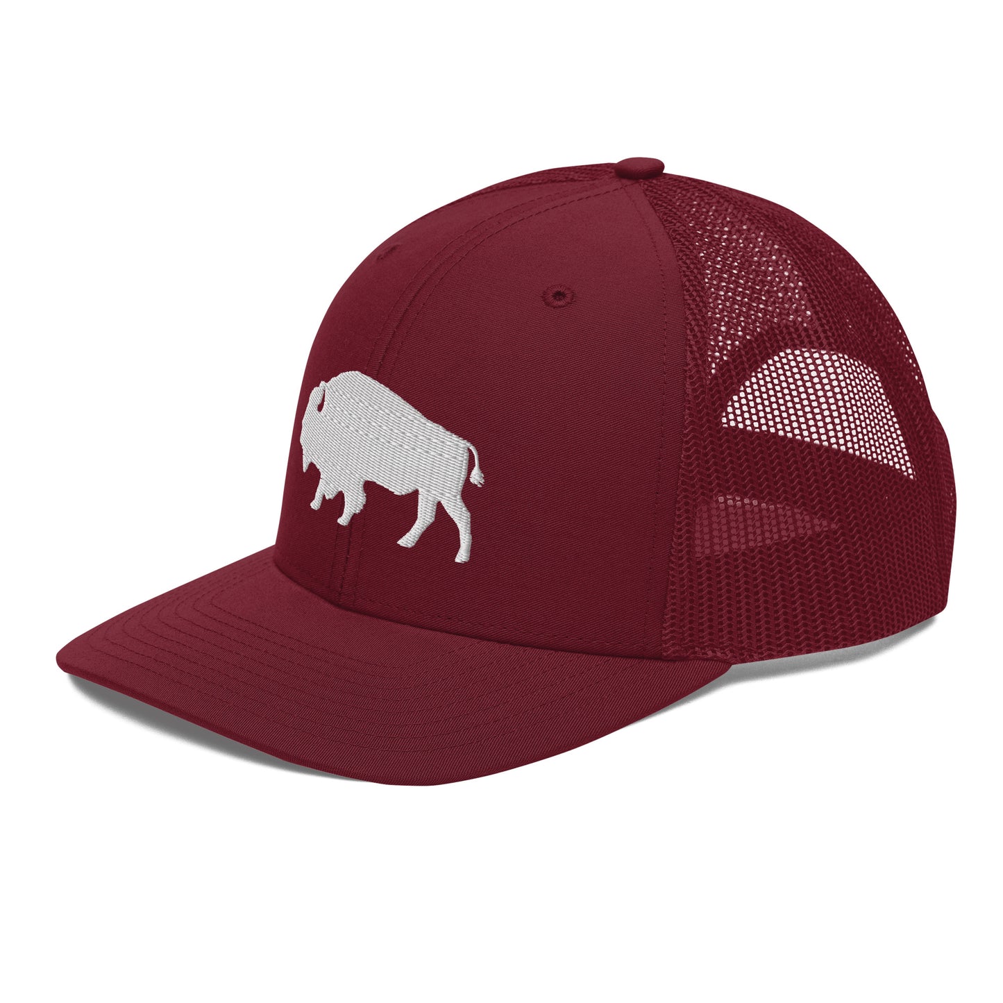 Embroidered Buffalo Trucker Cap