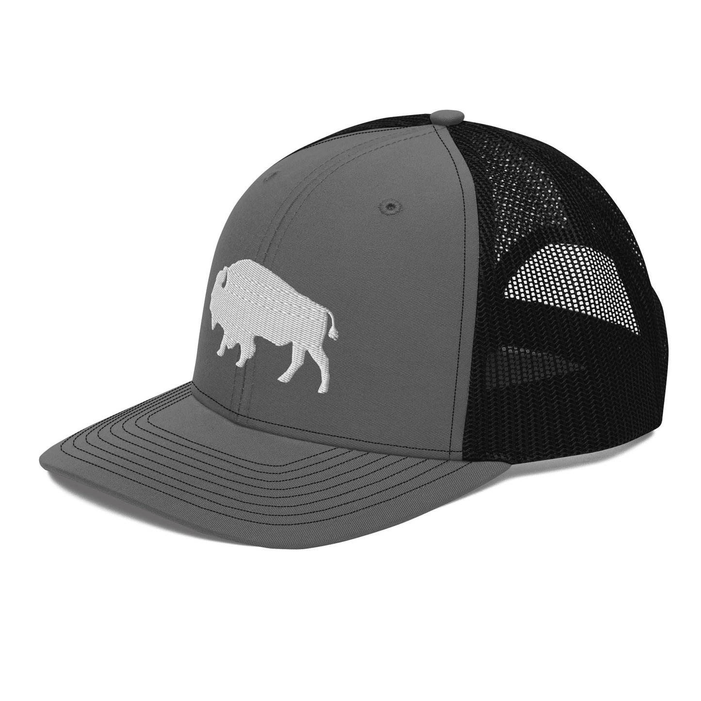 Embroidered Buffalo Trucker Cap