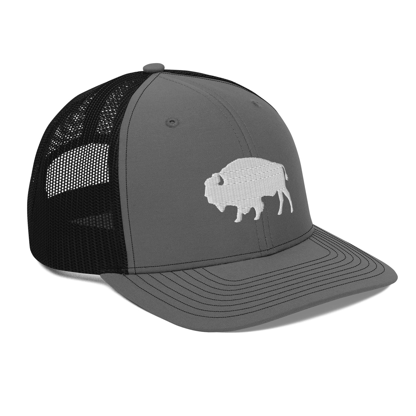 Embroidered Buffalo Trucker Cap