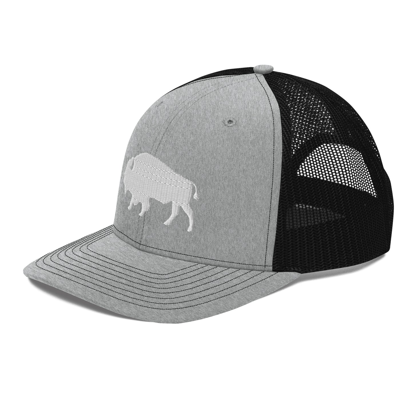 Embroidered Buffalo Trucker Cap