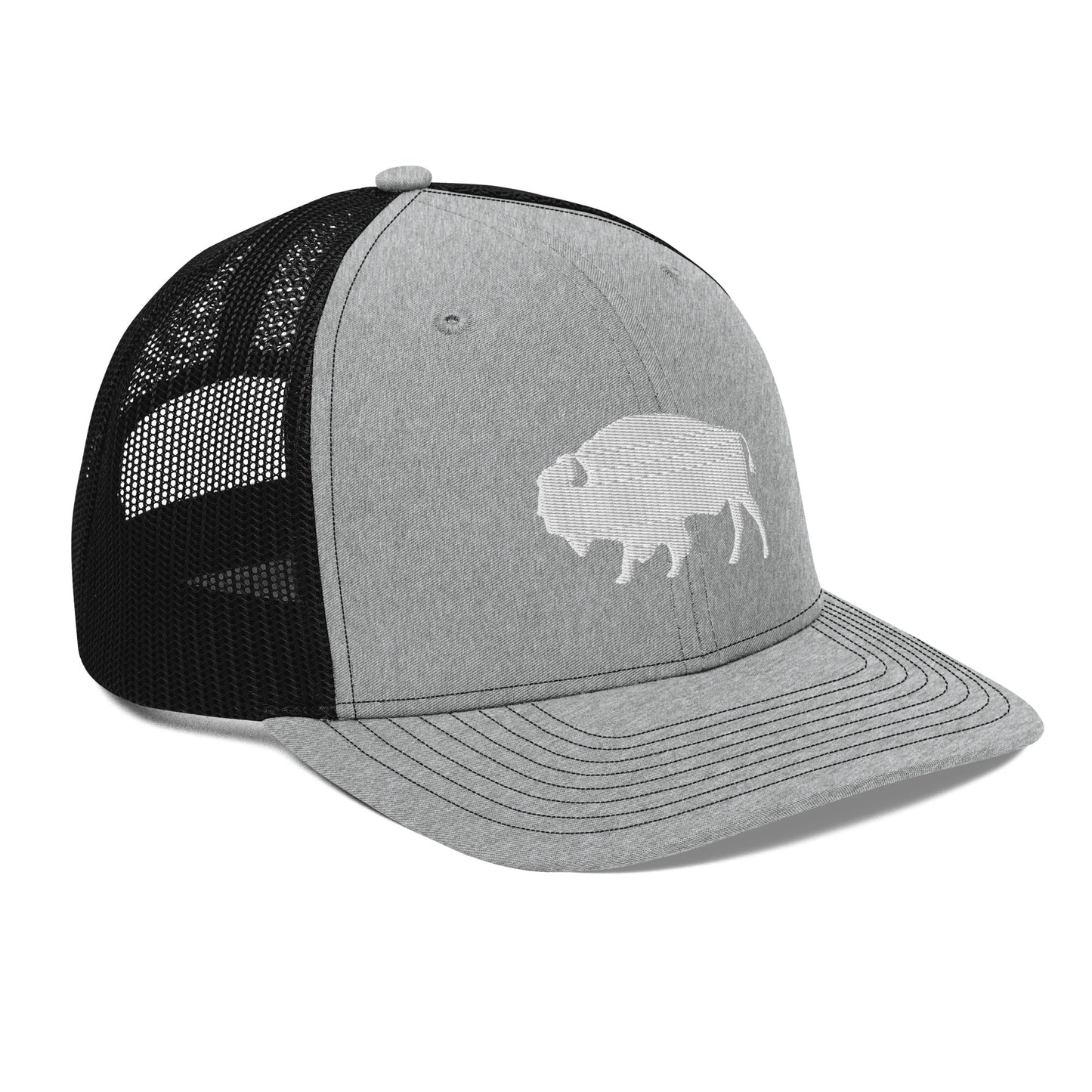 Embroidered Buffalo Trucker Cap