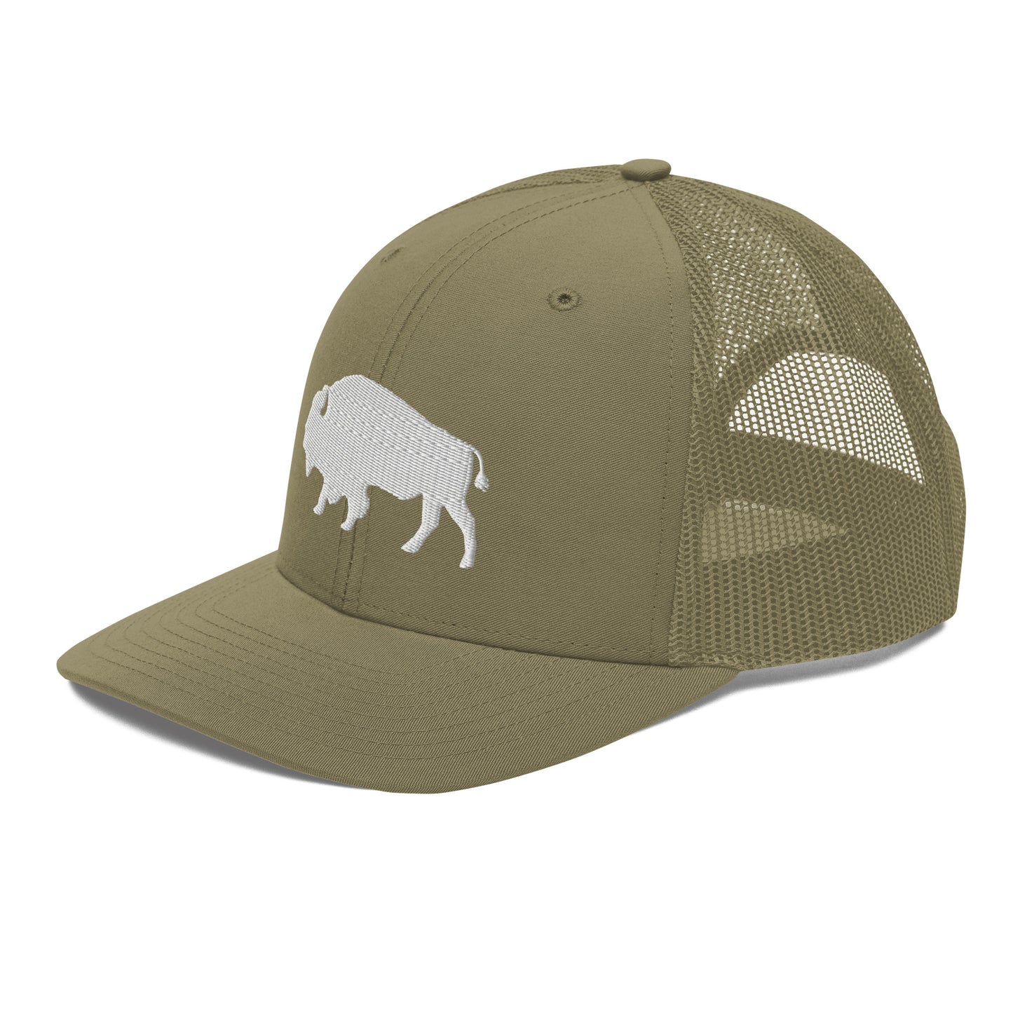 Embroidered Buffalo Trucker Cap